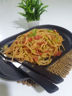 A picture of Vegetable spaghetti.