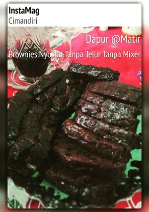 Foto resep Brownies Simpel Tanpa Telur Tanpa Mixer
