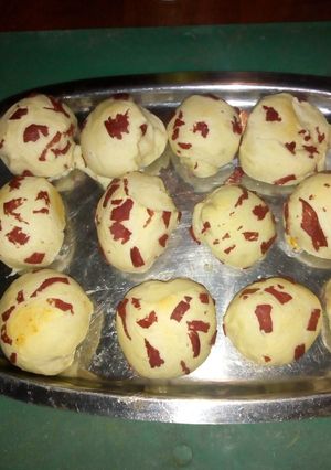 Una foto de Pancitos de salame y queso Mantecoso