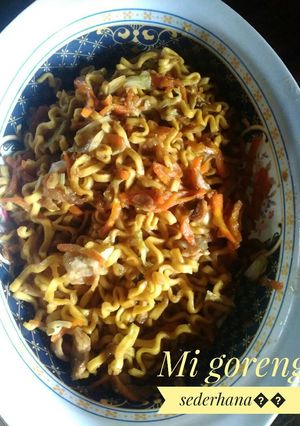Foto resep Mi goreng sederhana