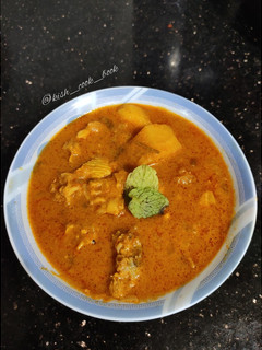 மட்டன் குழம்பு-தீபாவளி காலை ௨ணவு (Mutton Kulambu Recipe in Tamil) செய்முறை முக்கிய புகைப்படம்