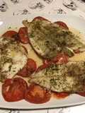 Filets de plie aux tomates,estragon et citron