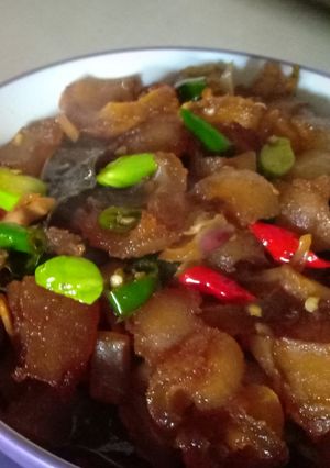 Foto resep Tumis kikil pete