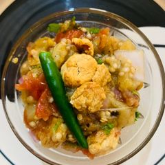 A picture of Baigana Tomato Poda (Roasted Brinjal & Tomato).