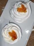 Mini Pavlovas rellenas de crema de mascapone