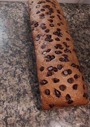 Una foto de Budín integral de banana