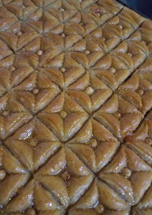 صورة لوصفة بقلاوتي بالنشاء