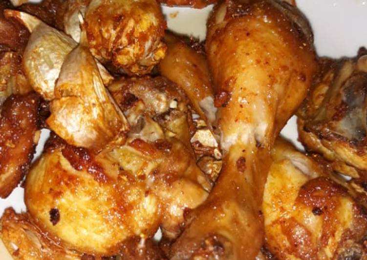 Langkah Mudah untuk Menyiapkan Ayam goreng bawang putih yang Lezat