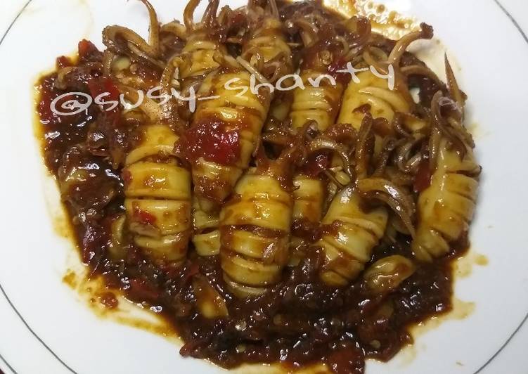 Cumi saus asam manis pedas