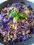 Salteado de repollo morado