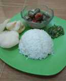 Asam kerang + sambal ijo jeruk nipis