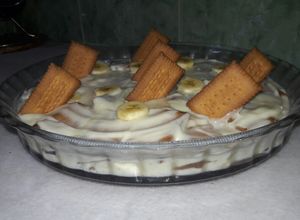صورة لوصفة كريمة الموز 🍪🍌🍫