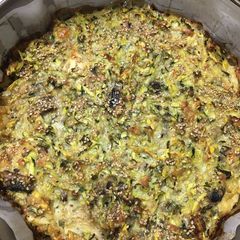 Zucchini & Mushroom Pie A picture of Zucchini & Mushroom Pie.