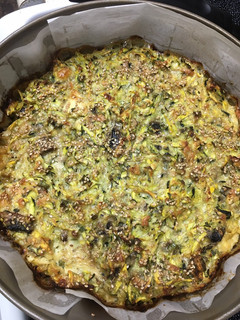 A picture of Zucchini & Mushroom Pie.
