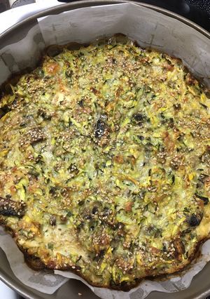 A picture of Zucchini & Mushroom Pie.