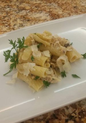 Una foto de Pasta Penne con salmón