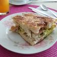Sándwich de pavo en focaccia