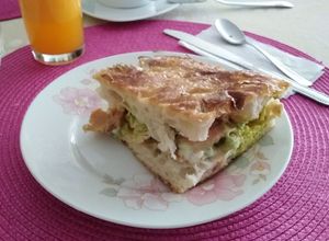 Una foto de Sándwich de pavo en focaccia