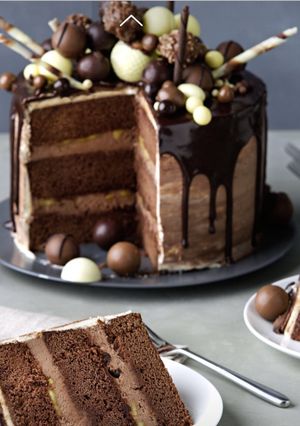 A picture of Thermomix Chocolate Dripping Cake.