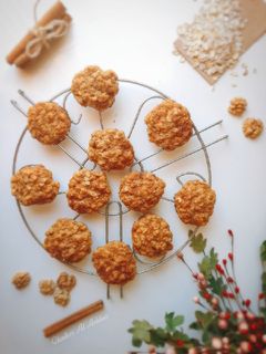 صورة لوصفة بسكويت الشوفان الصحّي 🍪