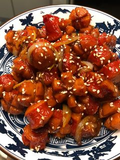Foto resep Sosis Pedas Manis Saos Tiram