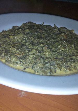 A picture of Cooked Sagaa (Mboga Kienyeji).
