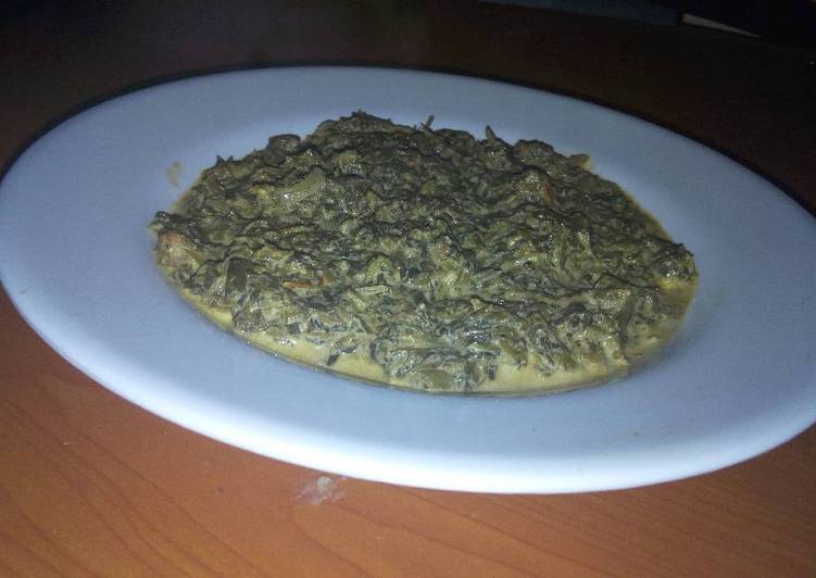 Cooked Sagaa (Mboga Kienyeji)