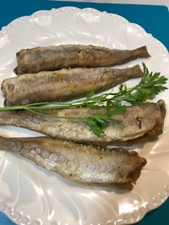 Una foto de Bacaladillas frescas fritas