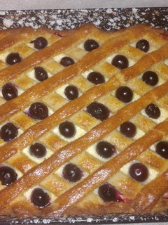 Túrós-áfonyás pite Nita módra, szénhidrát csökkentve recept fotója