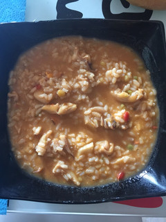 Una foto de Arroz caldoso con marisco