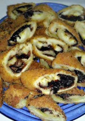 Foto resep Choco Banana Roll (Pisang Coklat Crispy)