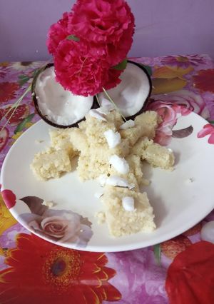 কোকোনাট কালাকান্দ (coconut kalakand recipe in Bengali) রেসিপির প্রধান ছবি