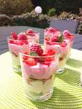 Verrines fraises pistache