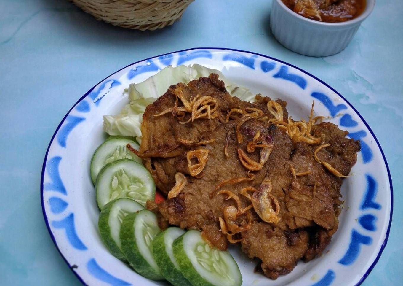 Gepuk Daging Sapi