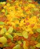 Paella de sèpia con bajocones