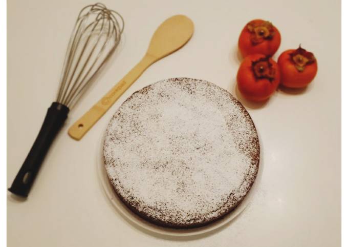 Ricetta di Veloce Torta cachi e cioccolata