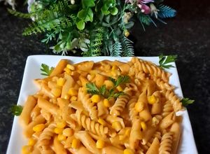 صورة لوصفة معكرونه روزي 🍝