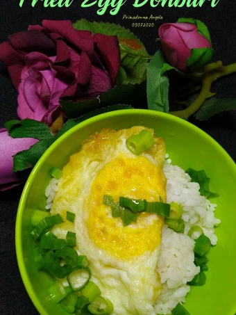 Easy Steps to Make Recipes Fried Egg Donburi the Delicious Really Delicious.