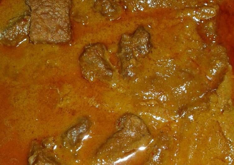 Rendang daging Bangka