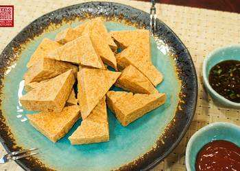 Easiest Way to Make Appetizing Crispy Fried Tofu with Garlicky Soy Sauce  Chili Sweet and Sour Sauce