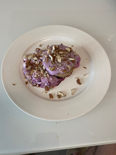 Foto di Tortino di Avena ai mirtilli con granola di mandorle