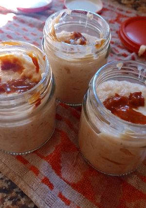 Una foto de Postrecito de Avena, banana y Dulce de Leche