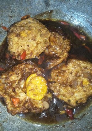 Foto resep Telur Ceplok Saus Tiram/Saus Teriyaki Saori