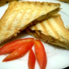 Grilled chicken sandwich A picture of Grilled chicken sandwich.