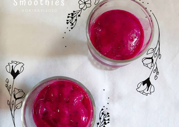 Resep Dragon Fruit Smoothies Sederhana