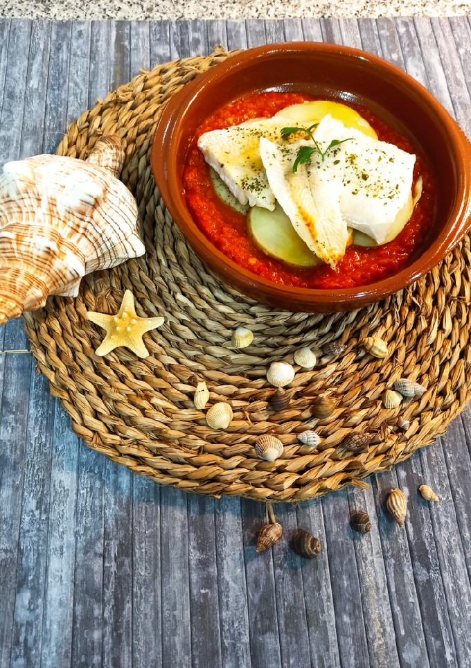 Una foto de Merluza 🐟 a la vizcaína 🍛 en Mambo Cecotec