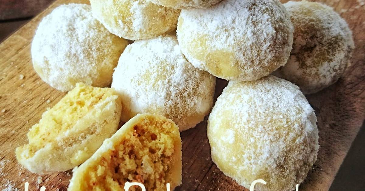Resep Kue Putri Salju Tanpa Telur yang Praktis dan Yummy oleh Mayoni - Cookpad