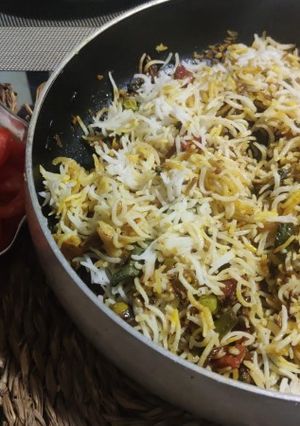 A picture of Veg Dum Biryani.