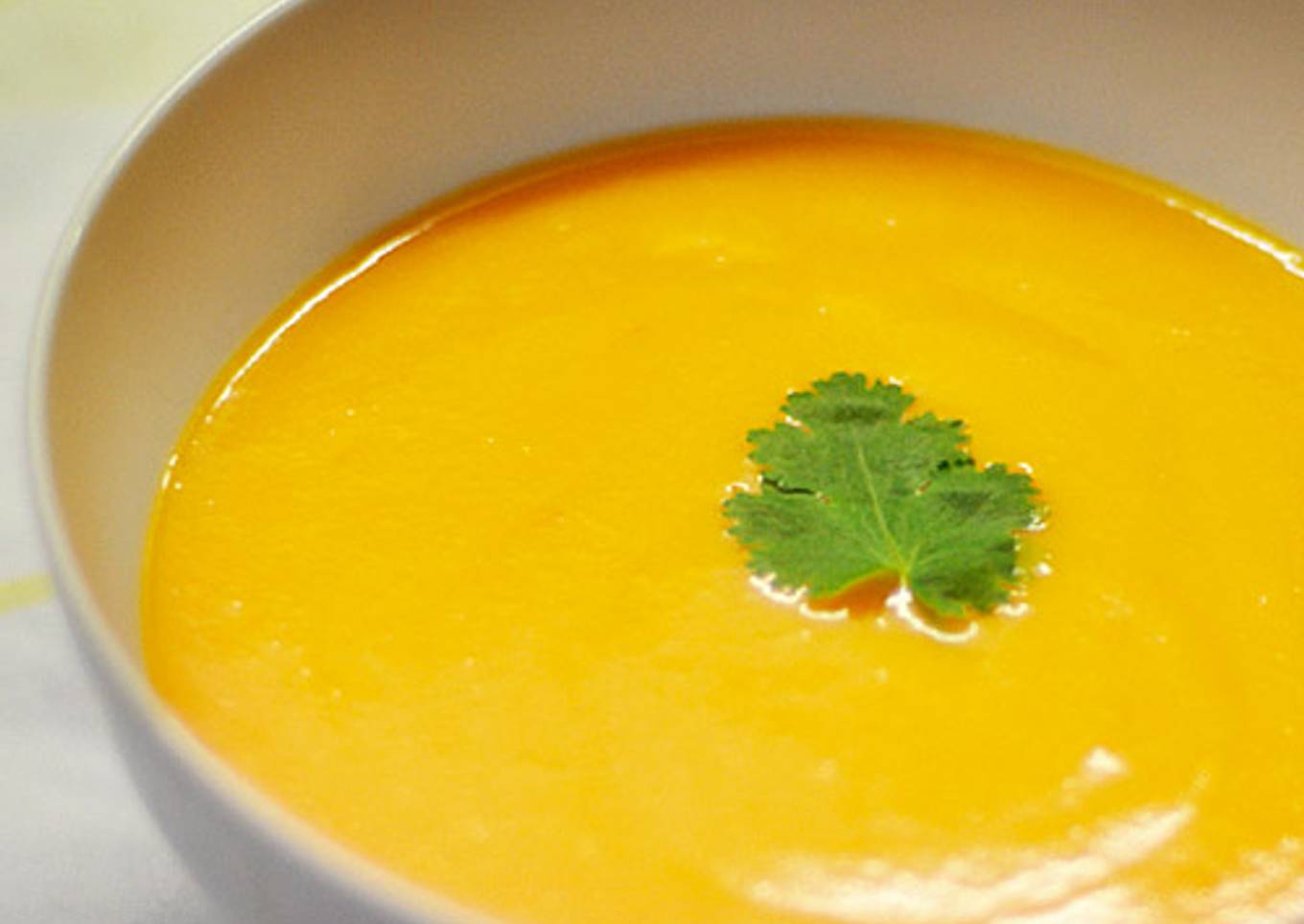 Crema de calabaza light
