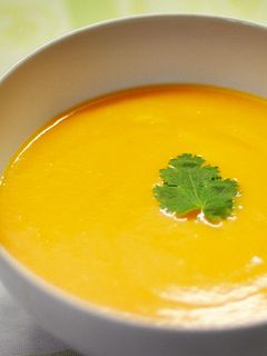 Una foto de Crema de calabaza light